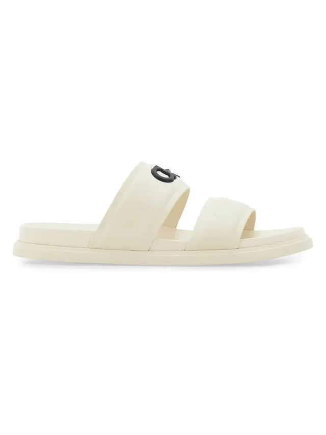 FERRAGAMO Men's Saint Barth Double-Strap Sandals - White