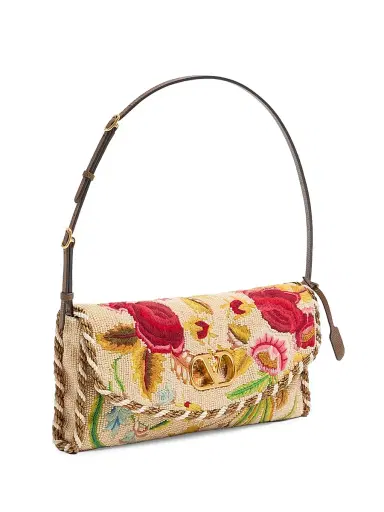 Valentino Garavani Women's Devain Embroidered Shoulder Bag | Thumbnail 3 Valentino Garavani Women's Devain Embroidered Shoulder Bag | Thumbnail 3