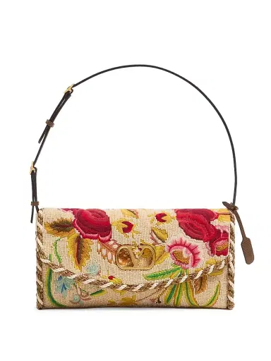 Valentino Garavani Women's Devain Embroidered Shoulder Bag | Thumbnail 1 Valentino Garavani Women's Devain Embroidered Shoulder Bag | Thumbnail 1