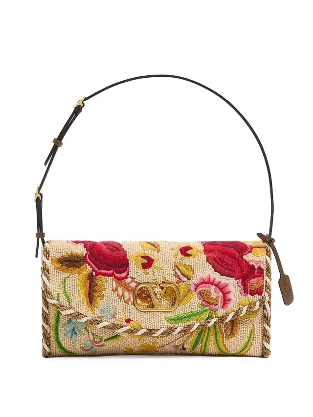 Valentino Garavani Women's Devain Embroidered Shoulder Bag - Multicolour