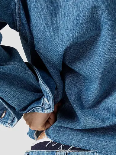 Miu Miu Women's Denim Shirt - Blue - Size 10 | Thumbnail 6 Miu Miu Women's Denim Shirt - Blue - Size 10 | Thumbnail 6