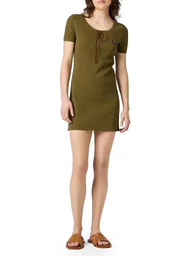 Miu Miu Women's Cotton Dress - Green - Size XS | Thumbnail 2 Miu Miu Women's Cotton Dress - Green - Size XS | Thumbnail 2