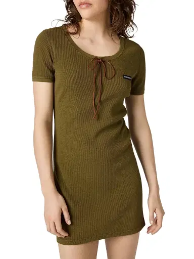 Miu Miu Women's Cotton Dress - Green - Size XS | Thumbnail 3 Miu Miu Women's Cotton Dress - Green - Size XS | Thumbnail 3