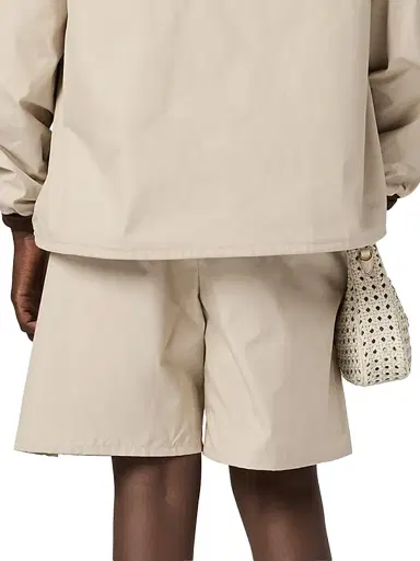 Miu Miu Women's Panama Cotton Bermudas - Beige Khaki | Thumbnail 4