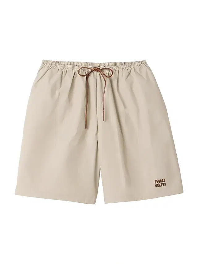 Miu Miu Women's Panama Cotton Bermudas - Beige Khaki
