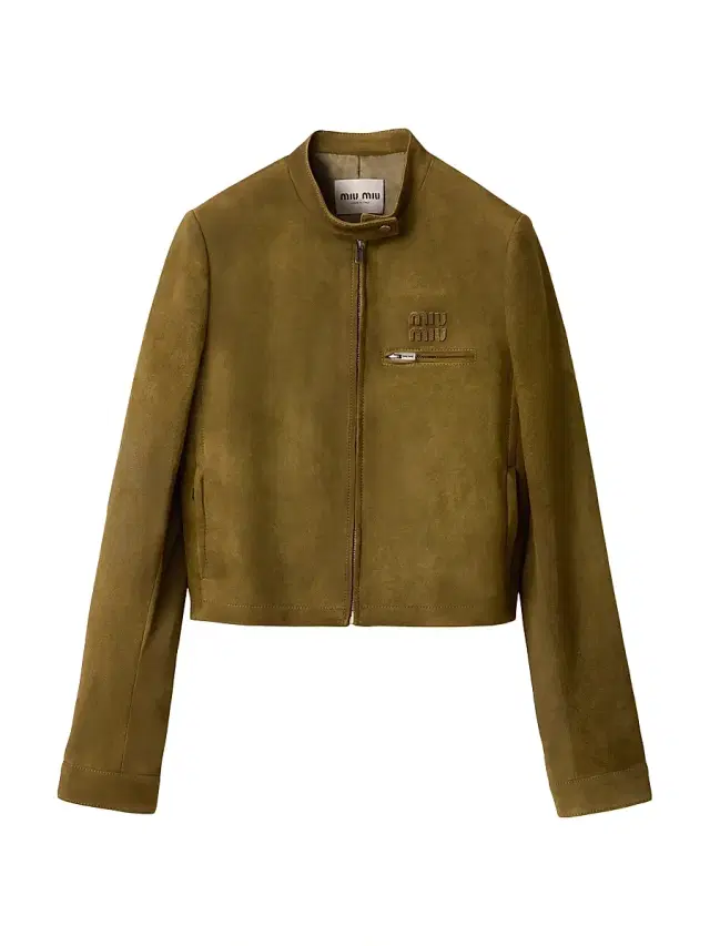 Women's Waxed Suede Jacket - Green
