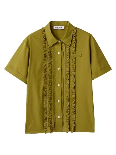 Miu Miu Women's Poplin Shirt | Thumbnail 1