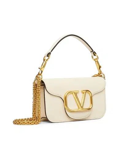 Valentino Garavani Women's Locò Shoulder Bag in Calfskin - Light | Thumbnail 2