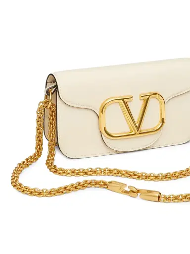 Valentino Garavani Women's Locò Shoulder Bag in Calfskin - Light | Thumbnail 7