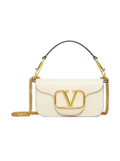 Valentino Garavani Women's Locò Shoulder Bag in Calfskin - Light | Thumbnail 1