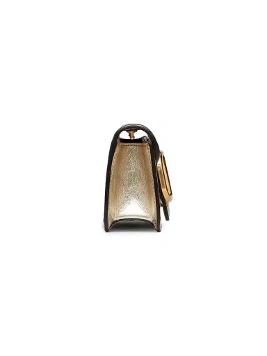 Valentino Garavani Women's Small Locò Metallic Calfskin Shoulder Bag | Thumbnail 4 Valentino Garavani Women's Small Locò Metallic Calfskin Shoulder Bag | Thumbnail 4