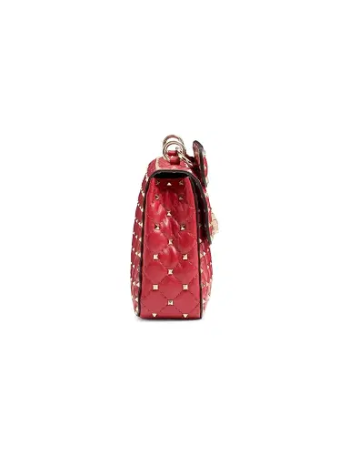 Valentino Garavani Women's Nappa Rockstud Spike Shoulder Bag - Rosso Valentino | Thumbnail 3
