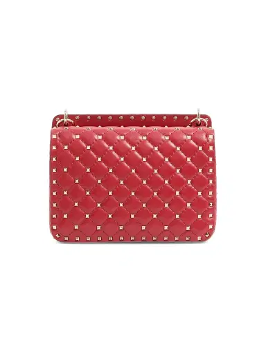 Valentino Garavani Women's Nappa Rockstud Spike Shoulder Bag - Rosso Valentino | Thumbnail 4