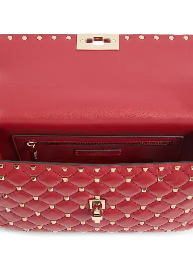Valentino Garavani Women's Nappa Rockstud Spike Shoulder Bag - Rosso Valentino | Thumbnail 5