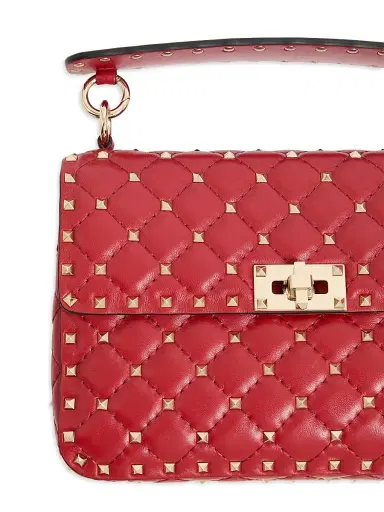 Valentino Garavani Women's Nappa Rockstud Spike Shoulder Bag - Rosso Valentino | Thumbnail 6