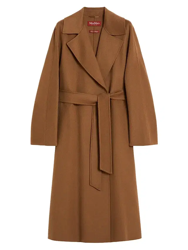 Max Mara Women's Wool Cashmere and Silk Coat - Camel