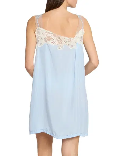 Maison Margiela Women's Lace-Trim Babydoll Minidress - Light Blue - Size 8 | Thumbnail 5 Maison Margiela Women's Lace-Trim Babydoll Minidress - Light Blue - Size 8 | Thumbnail 5
