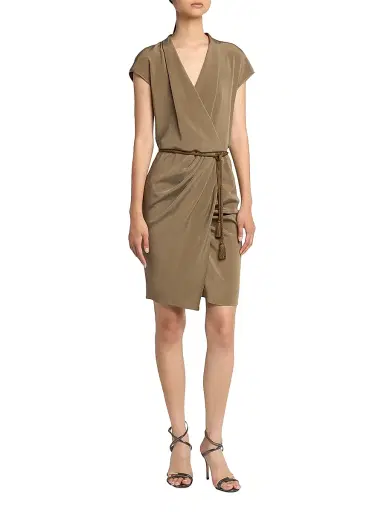 Giorgio Armani Women's Draped Wrap-Style Minidress | Thumbnail 3 Giorgio Armani Women's Draped Wrap-Style Minidress | Thumbnail 3