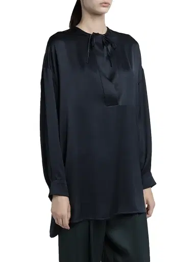 Giorgio Armani Women's Silk Tieneck Blouse | Thumbnail 3