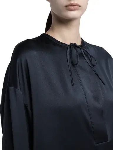 Giorgio Armani Women's Silk Tieneck Blouse | Thumbnail 5