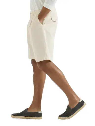 Brunello Cucinelli Men's Twisted Cotton Gabardine Bermuda Shorts with Elasticated Waistband | Thumbnail 3 Brunello Cucinelli Men's Twisted Cotton Gabardine Bermuda Shorts with Elasticated Waistband | Thumbnail 3