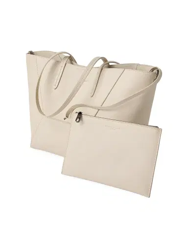 Brunello Cucinelli Women's Tote Bag in Calfskin with Monili | Thumbnail 5 Brunello Cucinelli Women's Tote Bag in Calfskin with Monili | Thumbnail 5