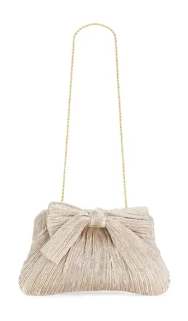 Loeffler Randall Rayne Pleated Bow Clutch | Thumbnail 1 Loeffler Randall Rayne Pleated Bow Clutch | Thumbnail 1
