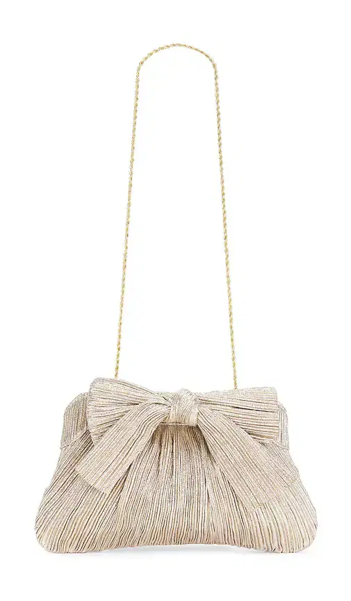 Loeffler Randall Rayne Pleated Bow Clutch