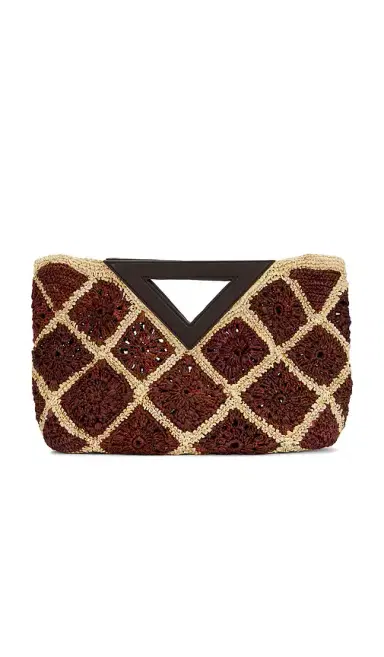 Veronica Beard Crochet Raffia Vesper Bag | Thumbnail 1