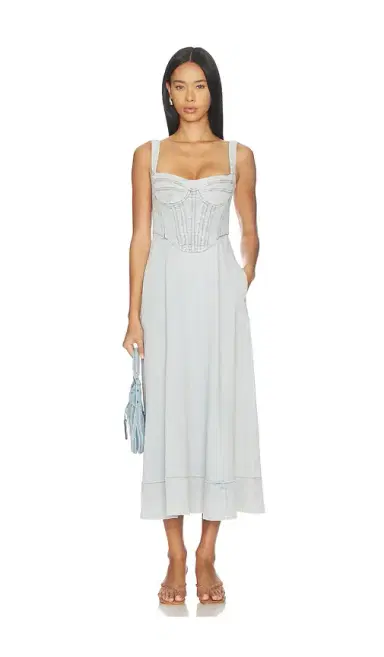 Bardot Lilah Denim Midi Dress | Thumbnail 1