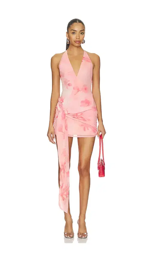 MORE TO COME Karter Wrap Mini Dress