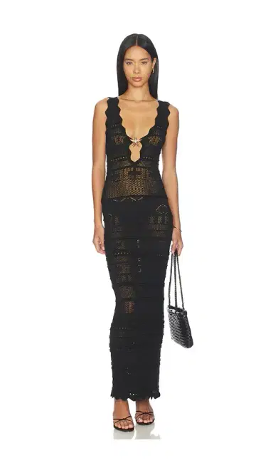MORE TO COME Cattleya Crochet Maxi Dress | Thumbnail 1