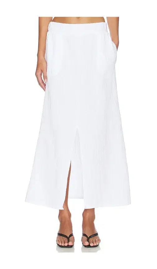 Bobi Split Front Maxi Skirt
