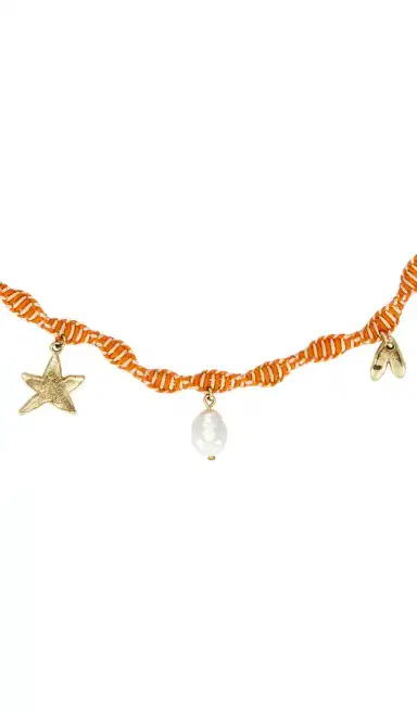 ALÉMAIS Calypso Macrame Charm Necklace | Thumbnail 2