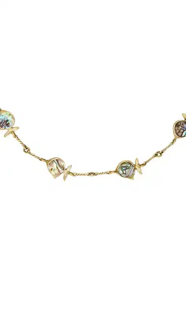 ALÉMAIS Calypso Paua Fish Necklace | Thumbnail 2