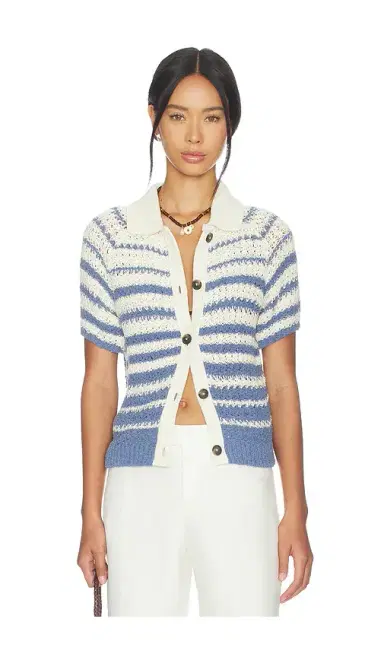 CLOSED Short Sleeve Polo Cardigan | Thumbnail 1