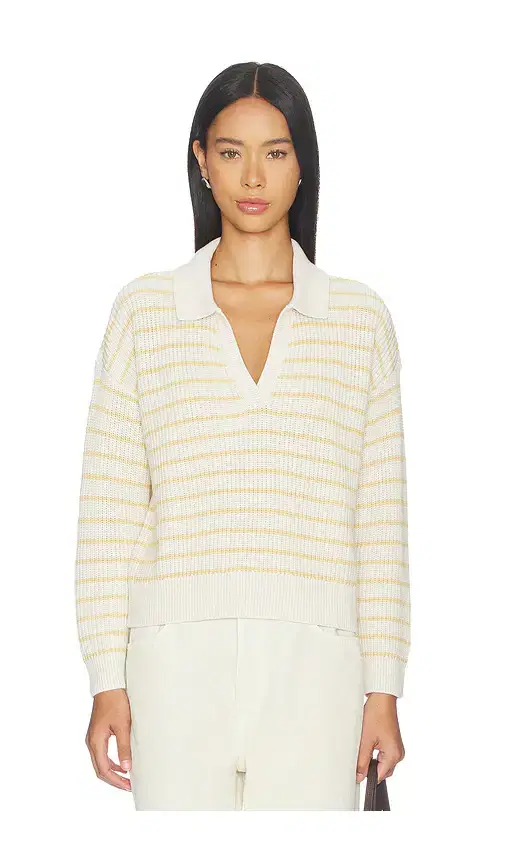 eberjey Fine Gauge Polo Top