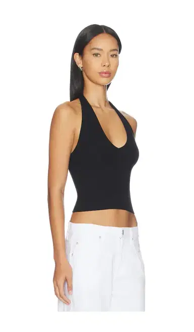 ÉTERNE Cropped Halter Top | Thumbnail 2