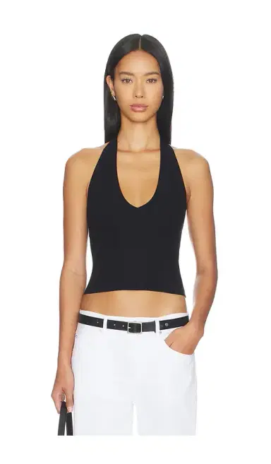 ÉTERNE Cropped Halter Top | Thumbnail 1