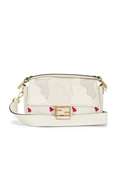 Fendi Mink Fur Nappa Faces Baguette Shoulder Bag | Thumbnail 3