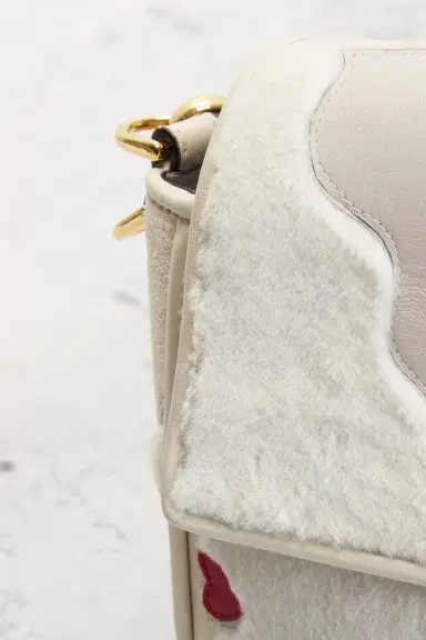 Fendi Mink Fur Nappa Faces Baguette Shoulder Bag | Thumbnail 9