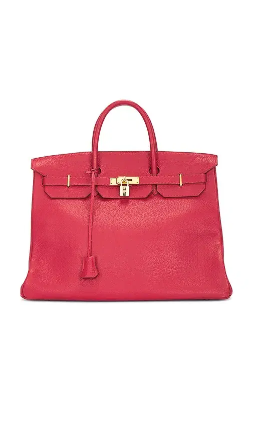 Hermes 1992 Fjord Birkin 40 Retourne Handbag