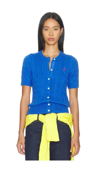 Polo Ralph Lauren Cotton Short Sleeve Cardigan Sweater | Thumbnail 1