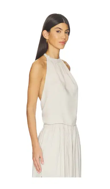Ripley Rader Linen Tie Back Halter Top | Thumbnail 2