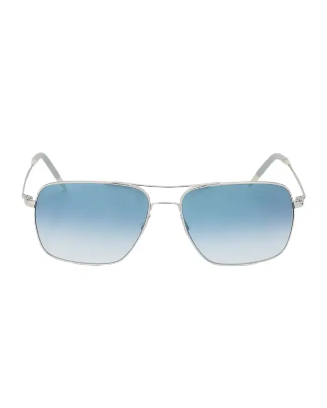 Oliver Peoples Men 's Clifton Metal Navigator Sunglasses