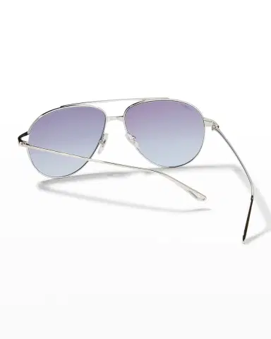 Cartier Santos Screw Metal Aviator Sunglasses | Thumbnail 2