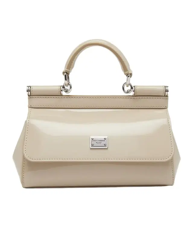Sicily Small Patent Leather Top-Handle Bag