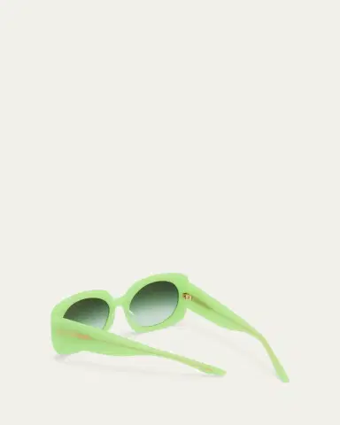 Barton Perreira x Sarah Hoover Delia Lime Acetate Square Sunglasses | Thumbnail 2 Barton Perreira x Sarah Hoover Delia Lime Acetate Square Sunglasses | Thumbnail 2