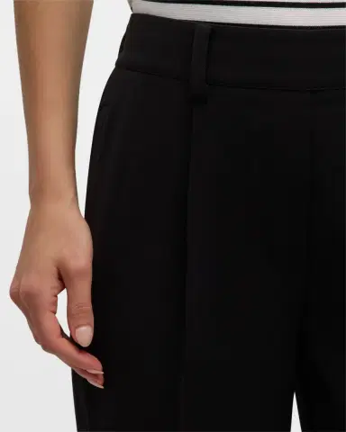 Elie Tahari The Willow Pleated Straight-Leg Ankle Pants | Thumbnail 5