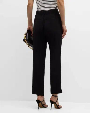 Elie Tahari The Willow Pleated Straight-Leg Ankle Pants | Thumbnail 6